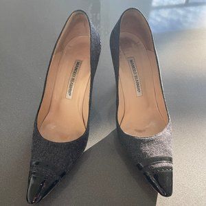 Gray/Black Manolo Blahnik Heels